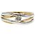 Autre Marque Ehering aus Platin und Gelbgold mit Diamant Golden