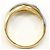 Autre Marque Ehering aus Platin und Gelbgold mit Diamant Golden - Ansicht 3