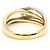 Autre Marque Ehering aus Platin und Gelbgold mit Diamant Golden - Ansicht 4