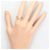 Autre Marque Ehering aus Platin und Gelbgold mit Diamant Golden - Ansicht 7