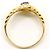 Autre Marque Anello fede in oro giallo 18K con diamante e zaffiro D'oro - vista 3