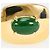 Autre Marque Gemelos de oro amarillo 18K con jade Dorado - vista 2
