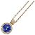 Autre Marque Collana in oro rosa 18K con tanzanite e diamante D'oro