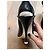 Stivaletti Fendi in denim e vernice nera peep-toe Nero Blu scuro - vista 4