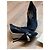 Stivaletti Fendi in denim e vernice nera peep-toe Nero Blu scuro - vista 5