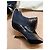 Stivaletti Fendi in denim e vernice nera peep-toe Nero Blu scuro - vista 9
