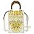 Fendi x Versace Fendace Convertible Sunshine Shopper Printed Laminated Leather Mini Mehrfarben