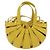 Bottega Veneta Shell Leather Large Amarelo - vista 2