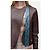 Céline Celine Chaqueta Biker de Cuero Borgoña con Detalle de Pitón Azul Burdeos - vista 10