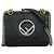 Fendi Kan I F Leather Small Negro