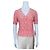 Rouje Paris Blusa Peplum Viscosa Estampado Floral Rosa