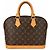 Louis Vuitton Alma Monogram Canvas MM Castaño - vista 2