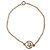 Christian Dior Vintage logo Metal Doré