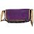 Dolce & Gabbana lila Wildleder Schultertasche mit Strass Golden