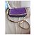 Dolce & Gabbana lila Wildleder Schultertasche mit Strass Golden - Ansicht 5