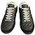 Chanel Sneaker aus gestepptem Leder und Wildleder Schwarz Weiß