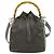 Gucci Vintage Bamboo Bucket Nylon and Leather Small Marrone