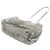 Balenciaga Papier A6 Zip Around Classic Studs Shearling Braun - Ansicht 2