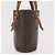 Céline Celine Vintage Macadam Shopper Coated Canvas Small Brown - view 3