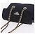 PRADA Chain Shoulder Bag Nylon Navy Gold Auth 206423 Golden Navy blue - view 8