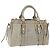 Miu Miu Handtasche Leder 2way Grau Gold Auth 167735M Braun Golden