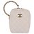 Borsa a mano CHANEL Matelasse con catena in pelle d'agnello 2way White Gold CC Auth 206465M Bianco D'oro - vista 2