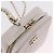 Borsa a mano CHANEL Matelasse con catena in pelle d'agnello 2way White Gold CC Auth 206465M Bianco D'oro - vista 20