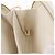 Borsa a mano CHANEL Matelasse con catena in pelle d'agnello 2way White Gold CC Auth 206465M Bianco D'oro - vista 24