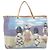Bolso de mano BURBERRY Canvas Blue Silver Auth 205994A Plata Azul - vista 3