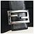 Borsa a spalla FENDI Mamma Baguette in jersey di cotone nero e argento 26424 Auth am12709A - vista 16