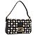 Borsa FENDI Mamma Baguette Studs Rhinestones Pelle Nero Oro 8BR600 Auth yk20953SM