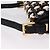 Borsa FENDI Mamma Baguette Studs Rhinestones Pelle Nero Oro 8BR600 Auth yk20953SM - vue 10