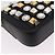 Borsa FENDI Mamma Baguette Studs Rhinestones Pelle Nero Oro 8BR600 Auth yk20953SM - vue 14