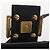 Borsa FENDI Mamma Baguette Studs Rhinestones Pelle Nero Oro 8BR600 Auth yk20953SM - vue 25