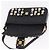 Borsa FENDI Mamma Baguette Studs Rhinestones Pelle Nero Oro 8BR600 Auth yk20953SM - vue 27
