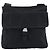 Bolsa de Ombro PRADA Nylon Preto Prata Auth 206731A - vista 2