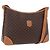 Céline Bolso de hombro CELINE Macadam Canvas PVC Leather Brown Gold Auth 206060 Castaño Dorado