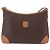 Céline Bolso de hombro CELINE Macadam Canvas PVC Leather Brown Gold Auth 206060 Castaño Dorado - vista 2