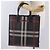 BURBERRY Nova Check Handtasche PVC Leather Black Red Auth 205962 Schwarz Rot - Ansicht 29