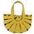 Bottega Veneta Borsa The Shell in pelle 2way Gialla Auth 206926V Giallo - vista 13