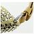 PRADA Schultertasche Satin Strass Gold Auth BA16050M Golden - Ansicht 15