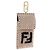 FENDI Pochette Smartphone Pelliccia Beige Tono Oro 7AS047 Auth BA16127V