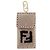 FENDI Pochette Smartphone Pelliccia Beige Tono Oro 7AS047 Auth BA16127V - vista 2