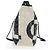 Borsa Tote a Tracolla con Catena CHANEL PVC Canvas 2way Nero Argento CC Auth LN223M - vista 4