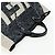 Borsa Tote a Tracolla con Catena CHANEL PVC Canvas 2way Nero Argento CC Auth LN223M - vista 8