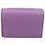 Portafoglio Compatto FENDI Peek A Boo in Pelle Viola Argento 8M0426 Auth LN099M Porpora - vista 3