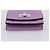 Portafoglio Compatto FENDI Peek A Boo in Pelle Viola Argento 8M0426 Auth LN099M Porpora - vista 7