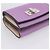 Portafoglio Compatto FENDI Peek A Boo in Pelle Viola Argento 8M0426 Auth LN099M Porpora - vista 9