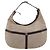 Bolsa de Ombro GUCCI Interlocking G Canvas Beige Silver 114871 Auth 207703 Prata Bege - vista 3