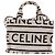 Céline CELINE Small Cabas Tice Hand Bag Canvas 2way White Gold Auth BA15751 Weiß Golden - Ansicht 3